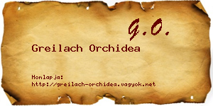 Greilach Orchidea névjegykártya